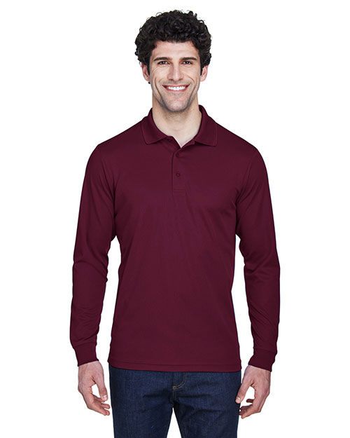 Core 365 88192 Men Pinnacle Performance Long-Sleeve Pique Polo at GotApparel