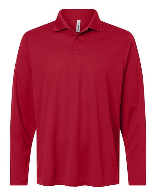 Core 365 CE108L Men's Nova Performance Long Sleeve Pique Polo at GotApparel