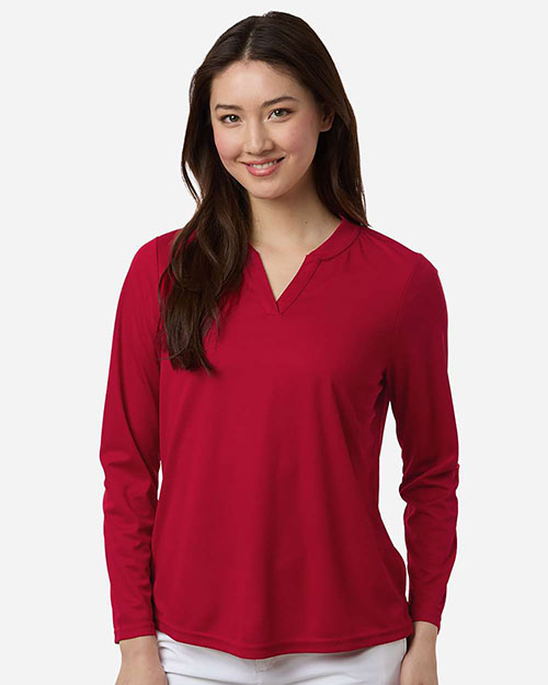Core 365 CE108LW Women's Nova Performance Long Sleeve Pique Polo at GotApparel