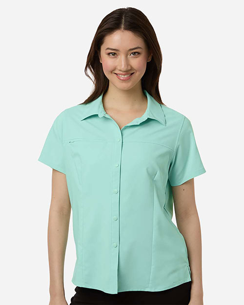 Core 365 CE520W Women's UltraUVP Shoreline Short Sleeve Staff Shirt at GotApparel