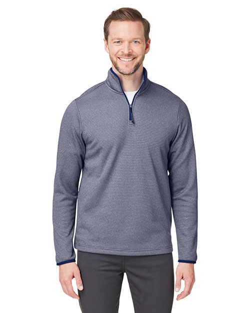 CORE365 CE73  Men's Venture Heathered Stripe Quarter-Zip at GotApparel