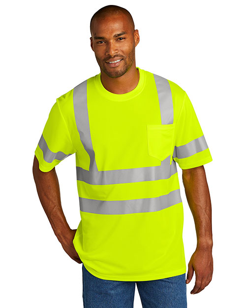 Cornerstone CS202 Men  ® Ansi 107 Class 3 Mesh Tee. at GotApparel