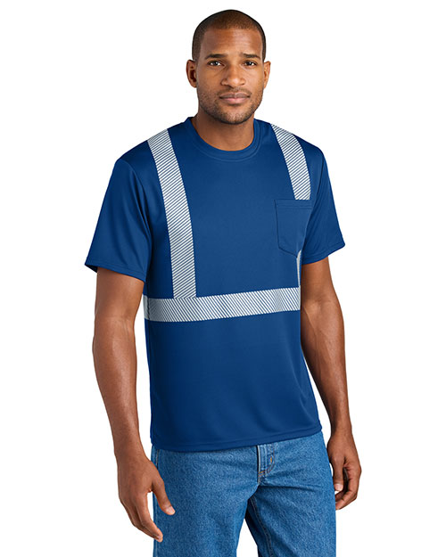 CornerStone  Enhanced Visibility Segmented Tape Tee CS206 at GotApparel