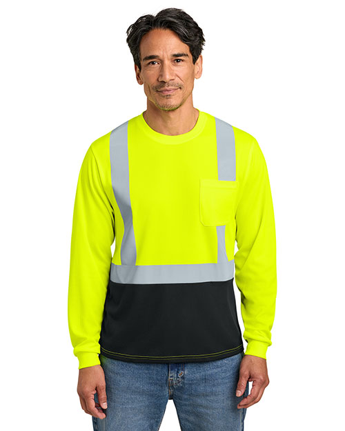 CornerStone CS207 ® ANSI 107 Class 2 Long Sleeve Mesh Blocked Tee at GotApparel