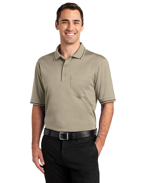 Cornerstone CS415 Men Select Snag-Proof Tipped Pocket Polo at GotApparel