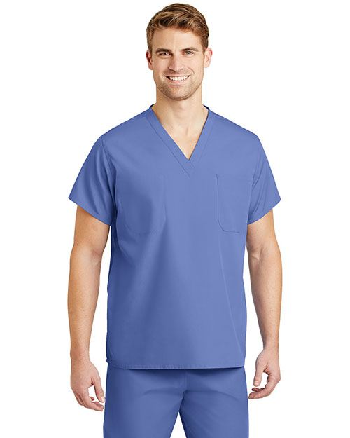 Cornerstone CS501 Men Reversible V-Neck Scrub Top at GotApparel