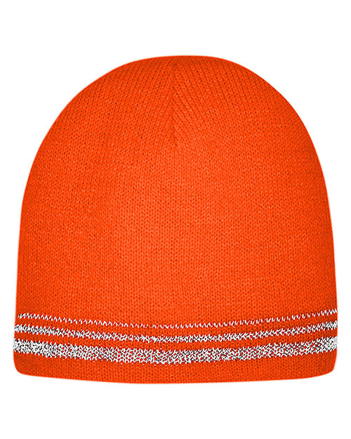 Cornerstone CS804 Unisex  ®  Lined Enhanced Visibility With Reflective Stripes Beanie at GotApparel