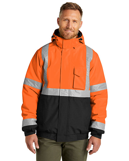 CornerStone ANSI 107 Class 3 Economy Waterproof Insulated Bomber Jacket CSJ500 at GotApparel