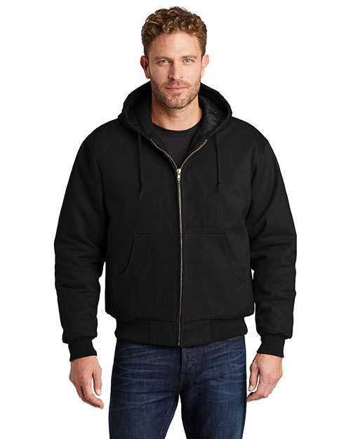 CornerStone TLJ763H Men Tall Duck Cloth Hooded Work Jacket at GotApparel