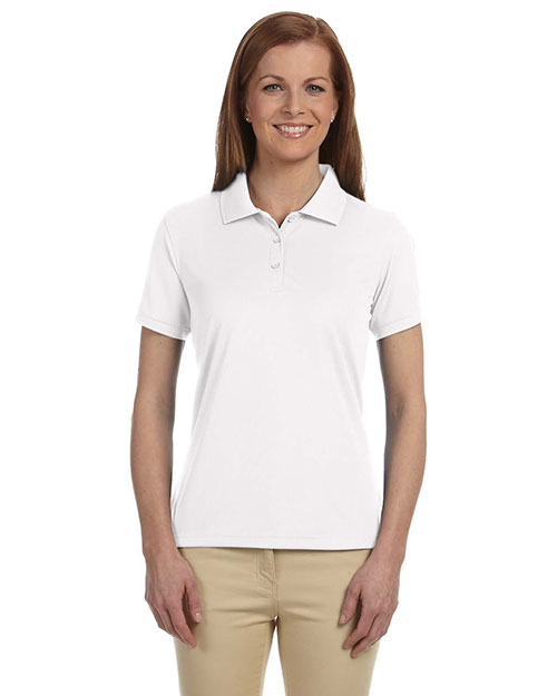Devon & Jones Blue DG385W Women Dri Fast Advantage Solid Mesh Polo at GotApparel