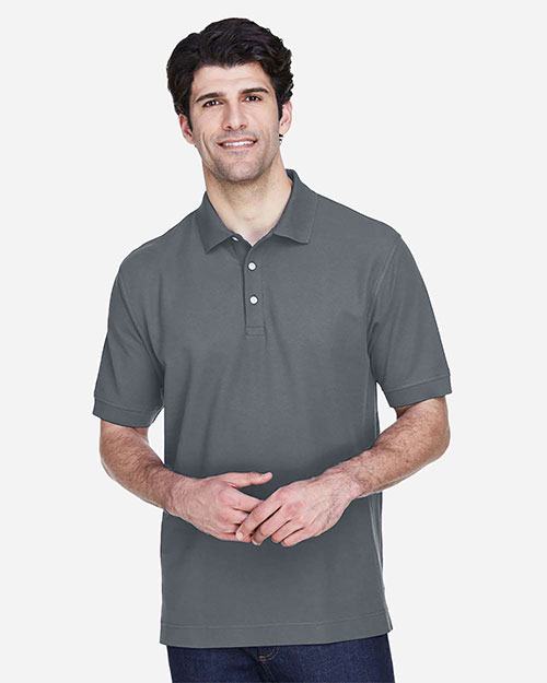 Devon & Jones Classic D100 Men Pima Pique Short-Sleeve Polo at GotApparel