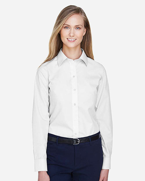 Devon & Jones Classic D620W Women Crown Collection Solid Broadcloth at GotApparel