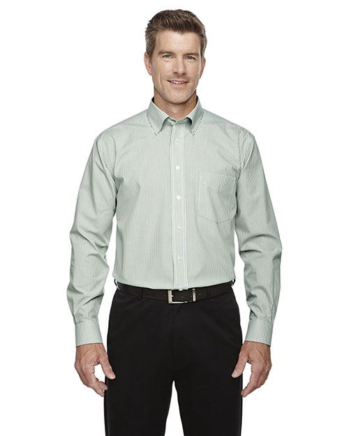 Devon & Jones Classic D645 Men Crown Collection  Banker Stripe at GotApparel