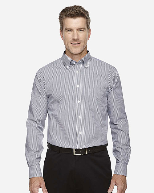 Devon & Jones Classic D645 Men Crown Collection Banker Stripe at GotApparel