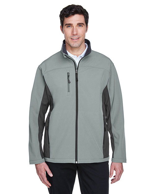 Devon & Jones Classic D997 Men Soft Shell Colorblock Jacket at GotApparel