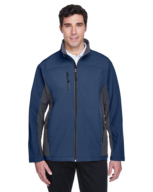 Devon & Jones Classic D997 Men Soft Shell Colorblock Jacket at GotApparel