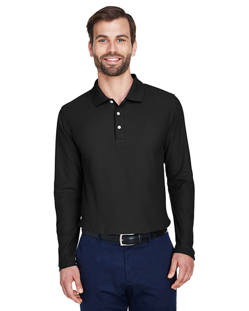 Devon & Jones Classic DG170 Men  Drytec20  Performance Long-Sleeve Polo at GotApparel