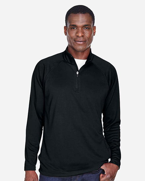 Devon & Jones Classic DG440 Men Stretch Tech-Shell Compass Quarter-Zip at GotApparel