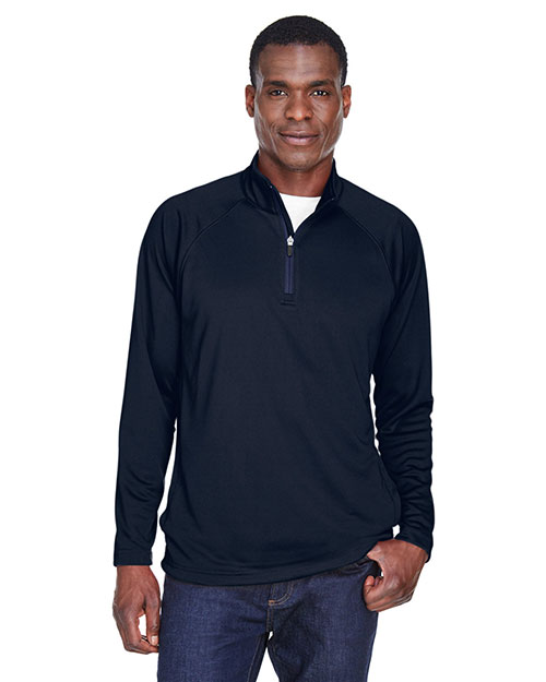 Devon & Jones Classic DG440 Men Stretch Tech-Shell Compass Quarter-Zip at GotApparel