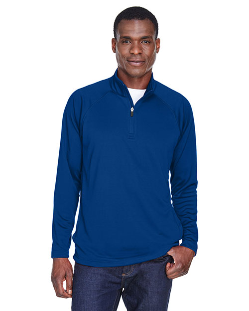 Devon & Jones Classic DG440 Men Stretch Tech-Shell Compass Quarter-Zip at GotApparel