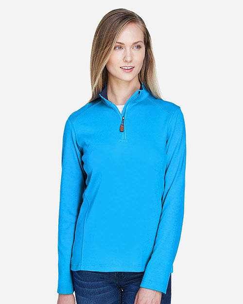 Devon & Jones Classic DG479W Women Drytec20 Performance Quarter-Zip at GotApparel