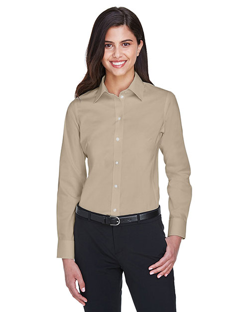 Devon & Jones Classic DG530W Women Crown Collection  Solid Stretch Twill at GotApparel