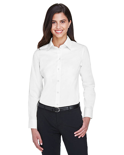 Devon & Jones Classic DG530W Women Crown Collection Solid Stretch Twill at GotApparel