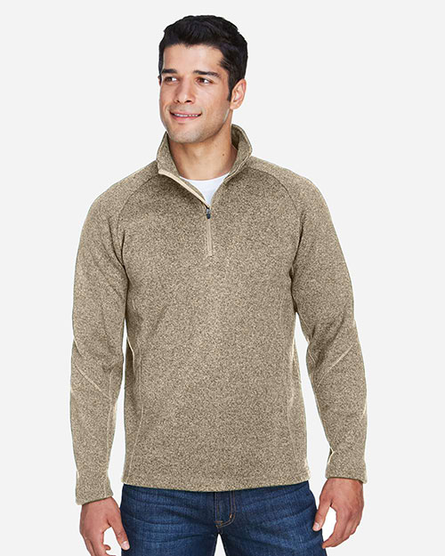 Devon & Jones Classic DG792 Men's Bristol Sweater Fleece Quarter-Zip at GotApparel