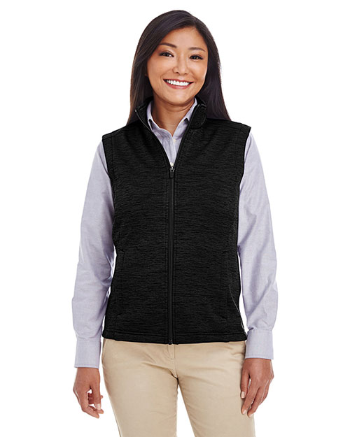 Devon & Jones Classic DG797W Women Newbury Melange Fleece Vest at GotApparel