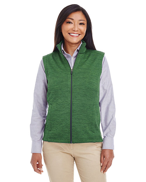 Devon & Jones Classic DG797W Women Newbury Melange Fleece Vest at GotApparel