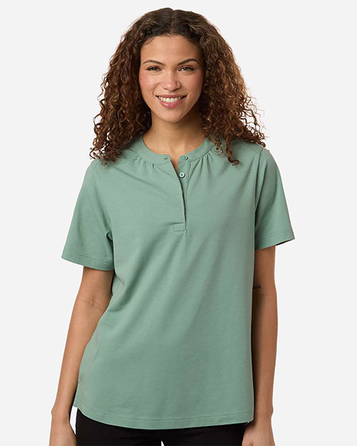 Devon & Jones DG102W Women's Seaton Pebble Textured Polo at GotApparel