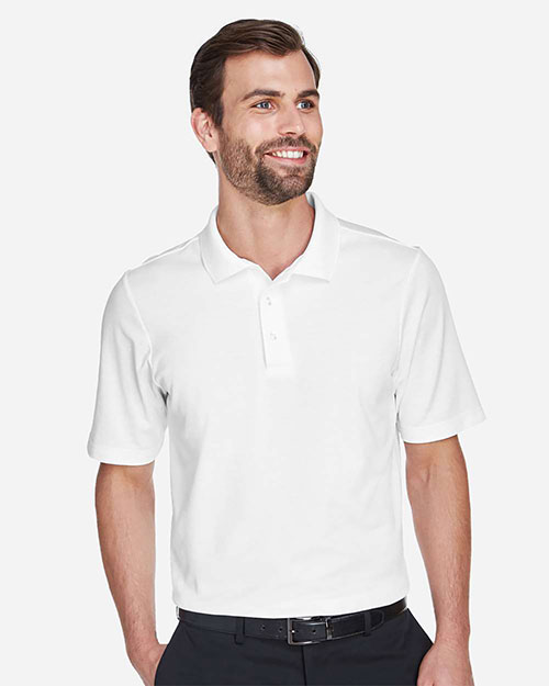 Devon & Jones DG20T CrownLux Performance Men 5.1 oz Tall Plaited Polo at GotApparel