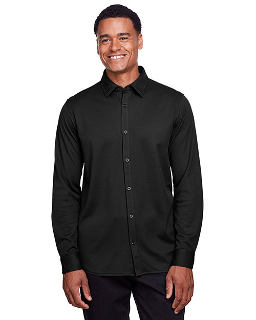 Devon & Jones DG20Z Men Crownlux Performance™ Plaited Button-Down Shirt at GotApparel