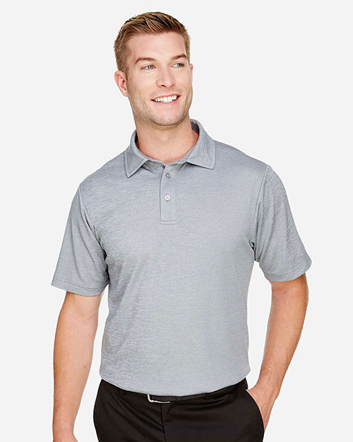 Devon & Jones DG22 CrownLux Performance Men 4.9 oz Address Melange Polo at GotApparel