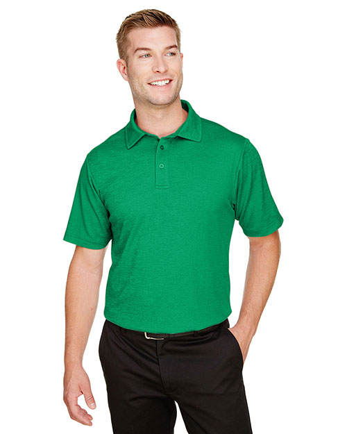 Devon & Jones DG22 CrownLux Performance Men 4.9 oz Address Melange Polo at GotApparel