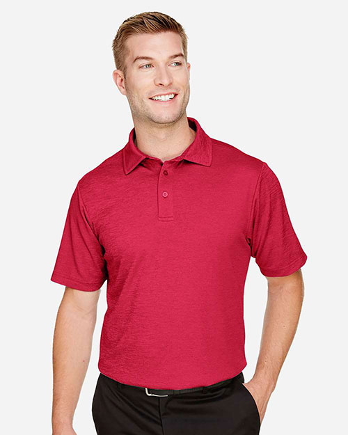 Devon & Jones DG22 CrownLux Performance Men 4.9 oz Address Melange Polo at GotApparel