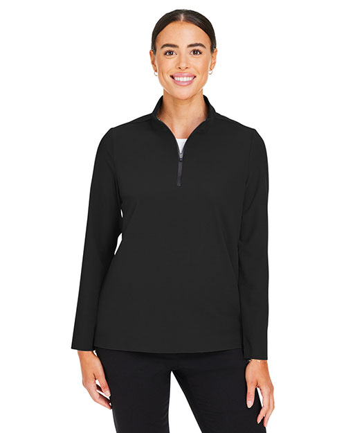 Devon & Jones DG410W CrownLux Performance® Ladies' Windsor Welded Quarter-Zip at GotApparel