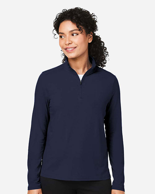 Devon & Jones DG425W Women's Raleigh Stretch Quarter-Zip Pullover at GotApparel