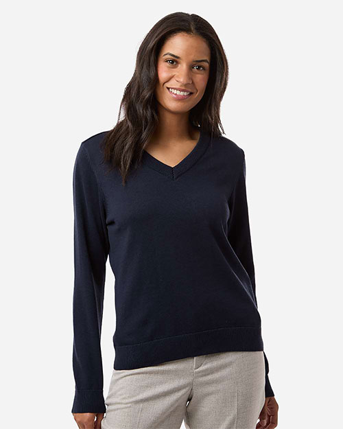 Devon & Jones DG445W Women's New Classics V-Neck Sweater at GotApparel