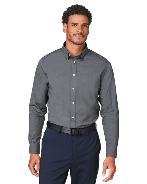 Devon & Jones DG505  CrownLux Performance® Men's Spencer Poplin Shirt at GotApparel