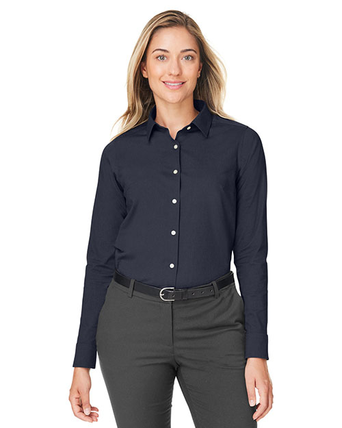 Devon & Jones DG505W  CrownLux Performance® Ladies' Spencer Poplin Shirt at GotApparel