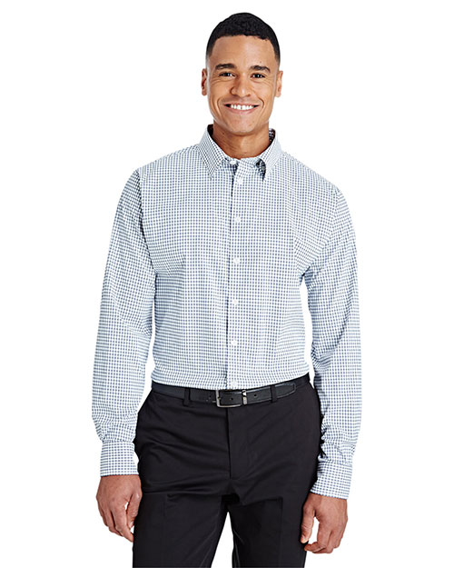 Devon & Jones DG540 CrownLux Performance Men 2.9 oz Micro Windowpane Shirt at GotApparel
