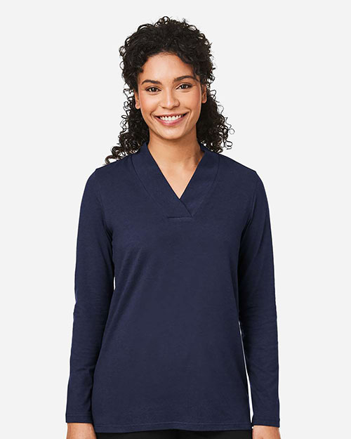 Devon & Jones DP121W Women's Raleigh Shawl Collar Knit Top at GotApparel
