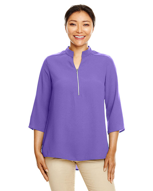 Devon & Jones DP611W Ladies 4.6 oz Perfect Fit 3/4-Sleeve Crepe Tunic at GotApparel