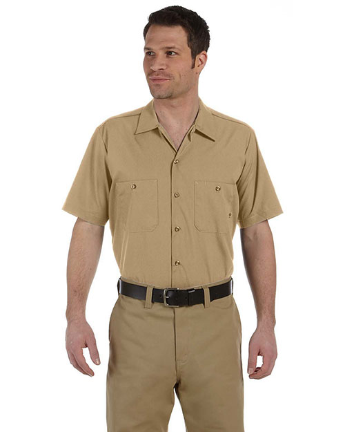 Dickies Workwear LS535 Men 4.25 Oz. Industrial Short-Sleeve Work Shirt at GotApparel