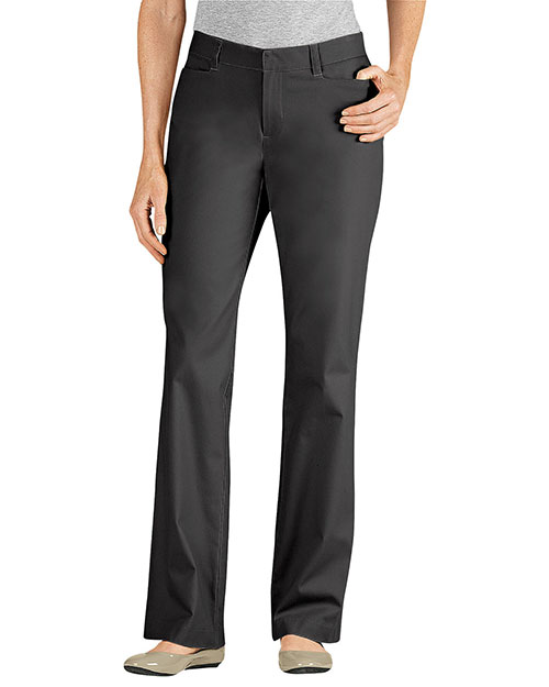 Dickies FP342 Women Curvy Fit Straight Leg Flat Front Pant at GotApparel