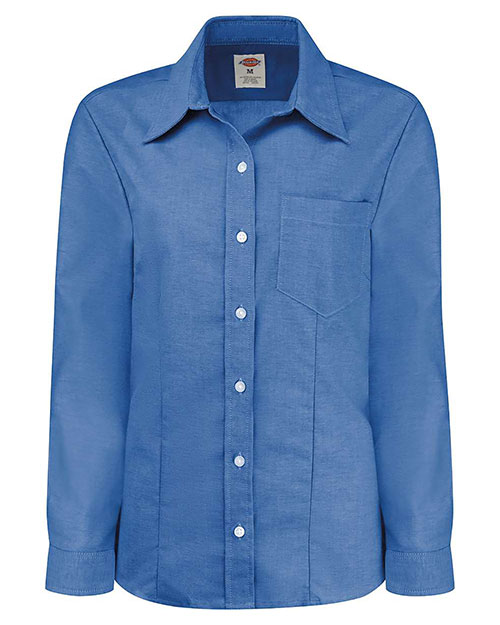 Dickies L254 Women's Oxford Long Sleeve Shirt at GotApparel