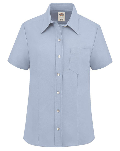 Dickies S254 Women's Short Sleeve Stretch Oxford Shirt at GotApparel