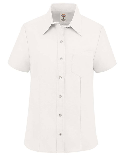 Dickies S254 Women's Short Sleeve Stretch Oxford Shirt at GotApparel
