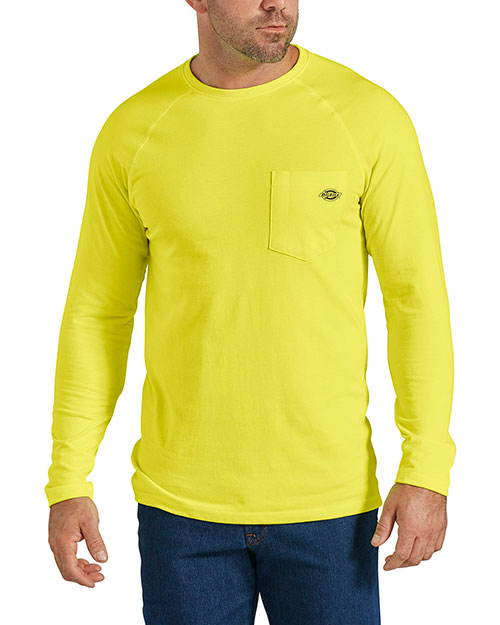 Dickies SL600T Men's Tall Temp-iQ Performance Cooling Long Sleeve Pocket T-Shirt at GotApparel